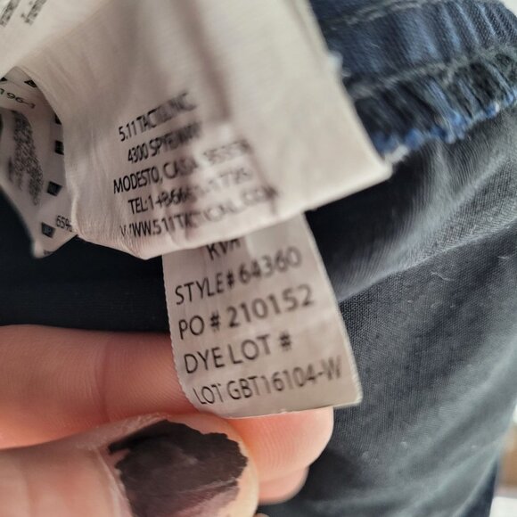 5 11 tactical Womens 16 Taclite pro ripstop navy blue 7 pocket cargo pants - Picture 6 of 8